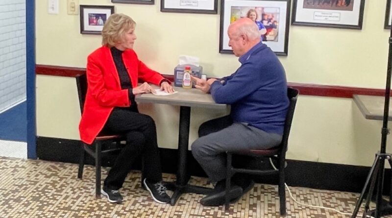 MPT's Rhea Feikin interviews Attman's Deli owner Dr. Marc Attman. (Provided photo)
