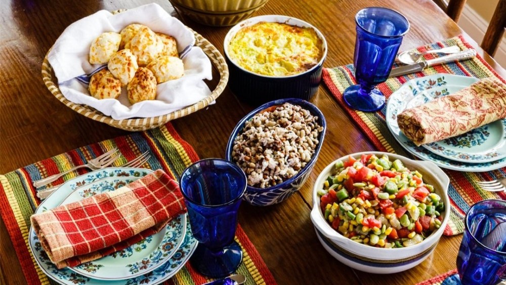 A Southern food spread