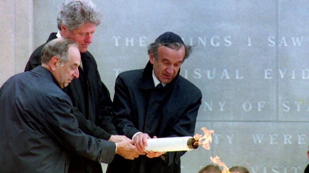 Harvey Meyerhoff, President Bill Clinton, Elie Wiesel