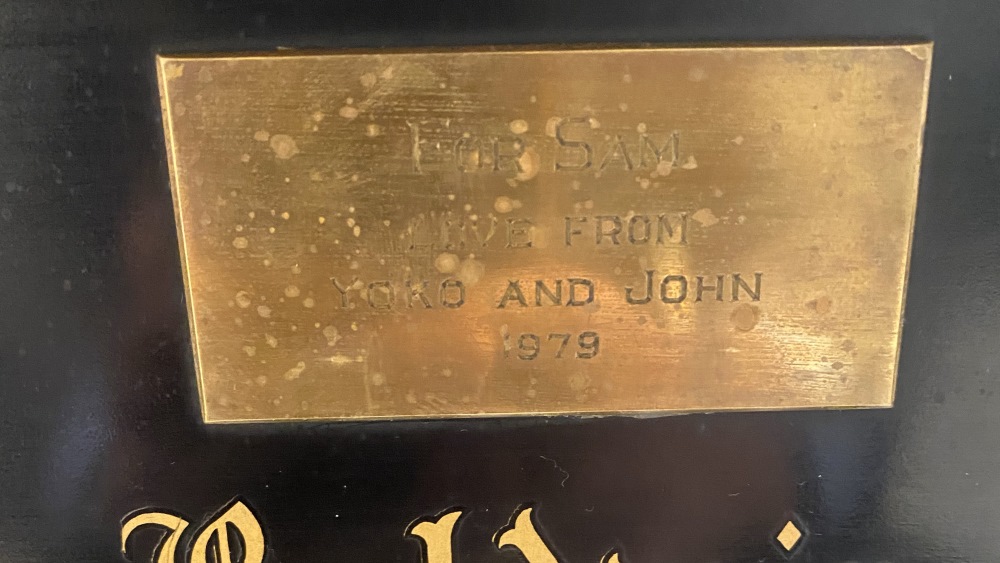 Lost Lennon Piano plaque