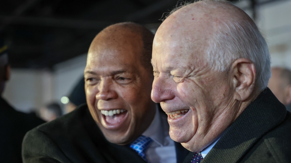 Baltimore County Councilman Julian Jones, Sen. Ben Cardin