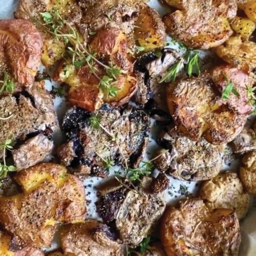 Heavenly Smashed Roasted Potatoes