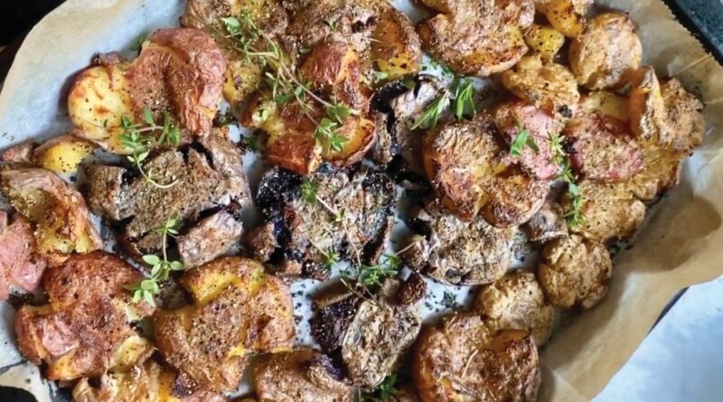 Heavenly Smashed Roasted Potatoes