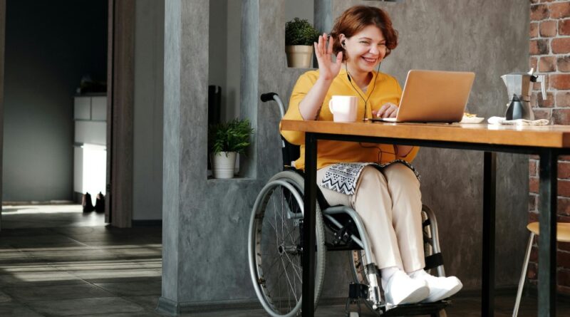 woman at desk