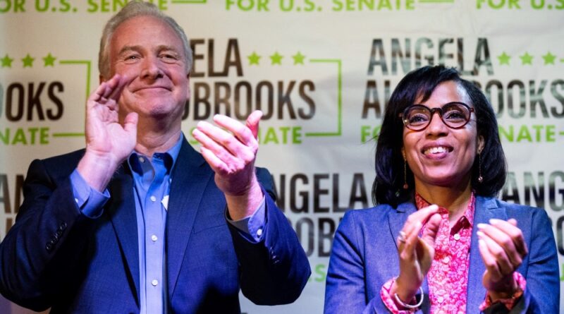 Sen. Chris Van Hollen and Angela Alsobrooks