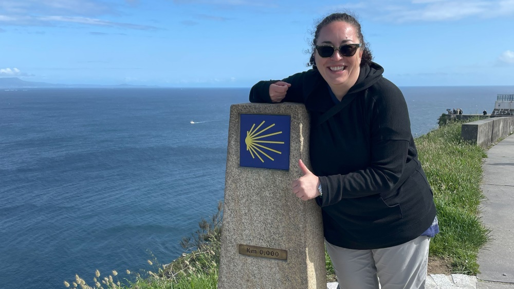 Amanda Krotki at Cape Finisterre