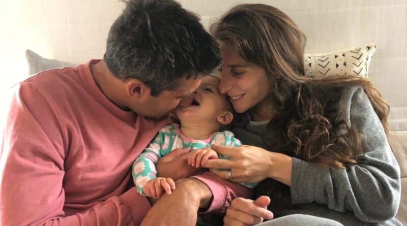 Myra Sack and Matthew Goldstein with their late daughter, Havi