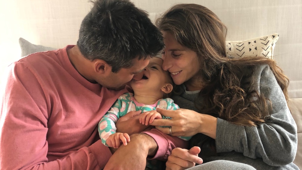 Myra Sack and Matthew Goldstein with their late daughter, Havi