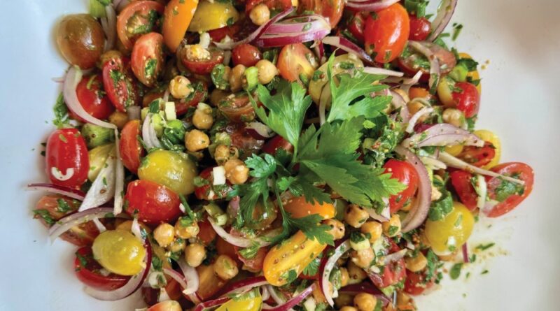 Crispy Chickpeas and Tomato Salad