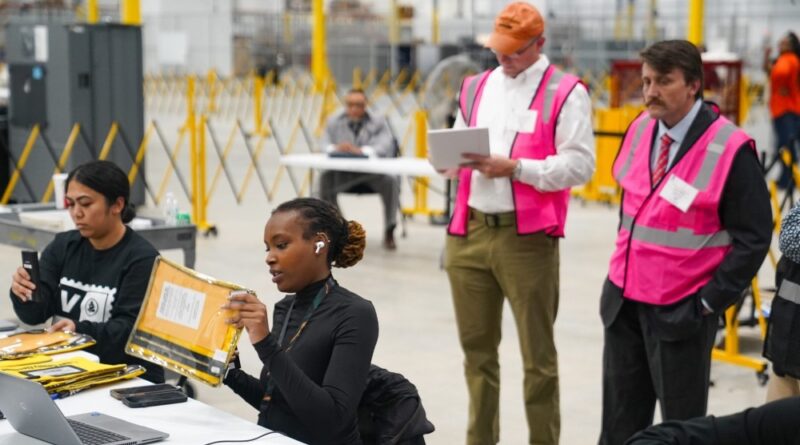 Ballots are tabulated