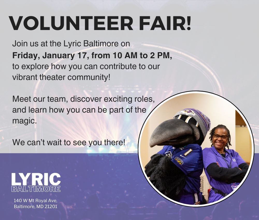 Lyric Baltimore Volunteer Fair!