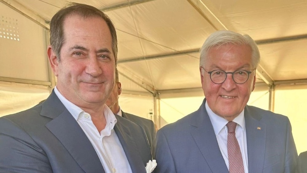 Stan Polovets and German President Frank-Walter Steinmeier