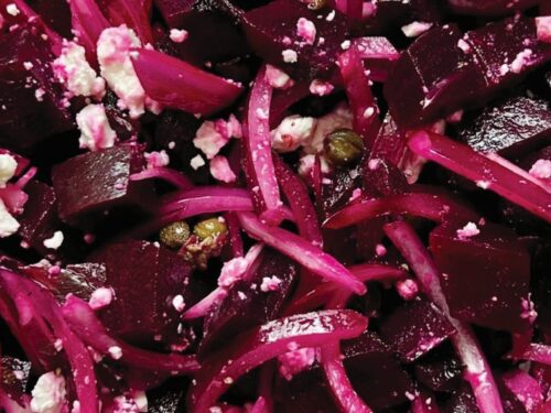 Beet Salad with White Wine Vinaigrette