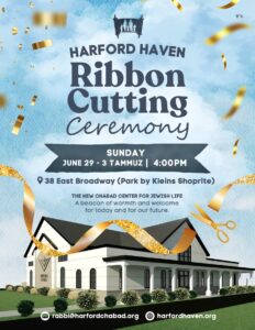 Harford Chabad ribbon cutting ceremony flyer