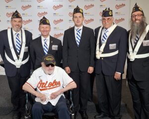 Gideon Kantor and members of the Jewish War Veterans of the USA (Maryland) Color Guard