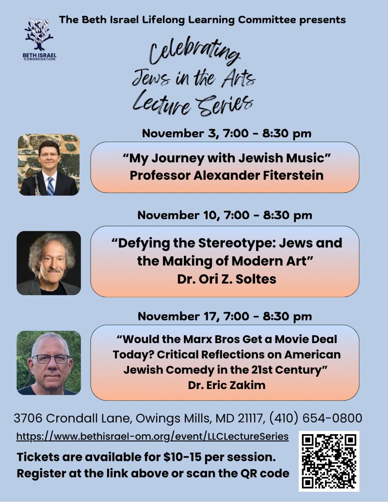 Celebrating Jews in the Arts Lecture Series
