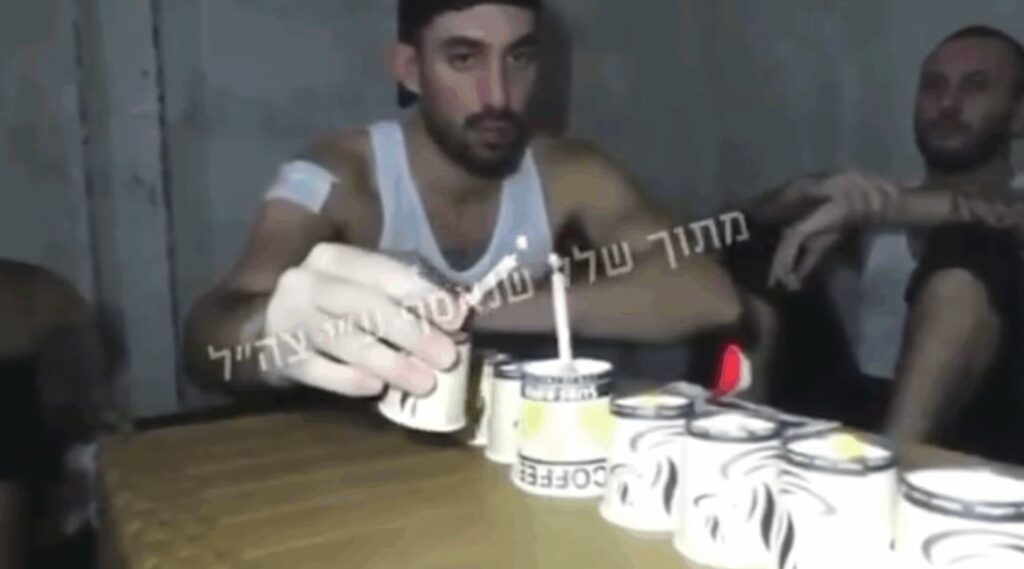 hostages celebrating Chanukah