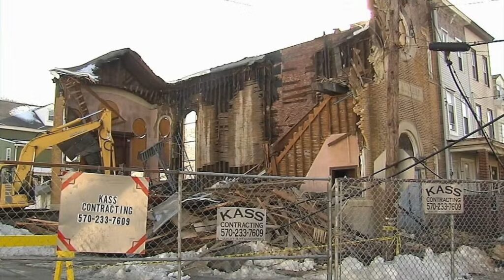 abandoned Beth Israel Synagogue in Mahanoy City, Pennsylvania