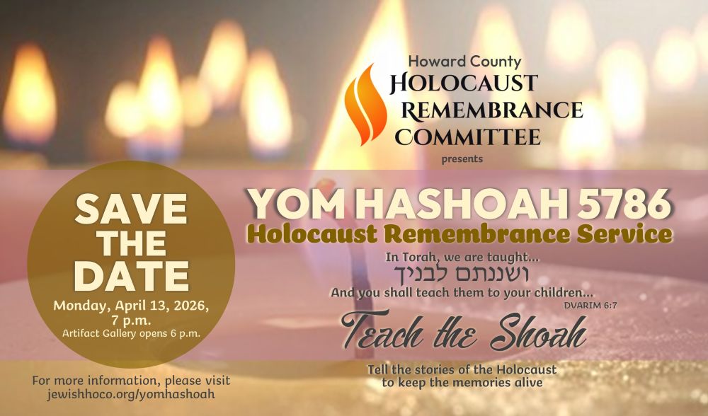 Howard County Yom Hashoah Memorial Service