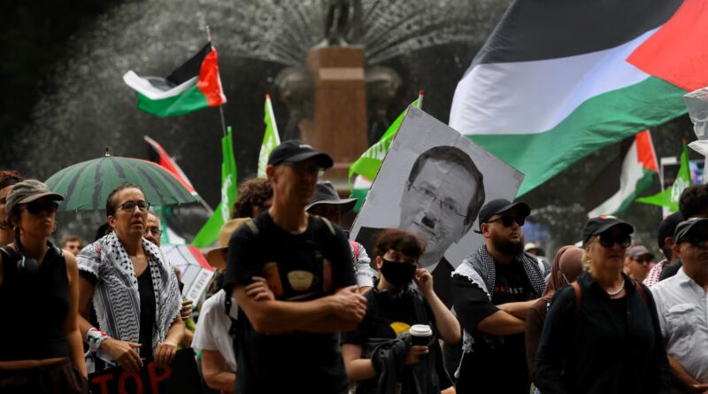 protesters in Sydney