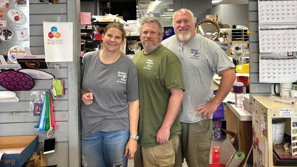 Ayme Lederman, Andrew Lederman and Marc Lederman of Badges, Buttons … Plus!!