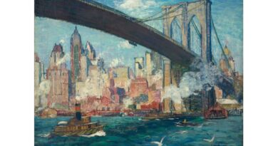 eon Kroll's 1911 painting of the Brooklyn Bridge