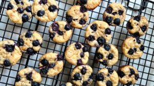 No-Flour-No-White Sugar Blueberry Muffins