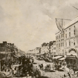 1800s Baltimore street scene